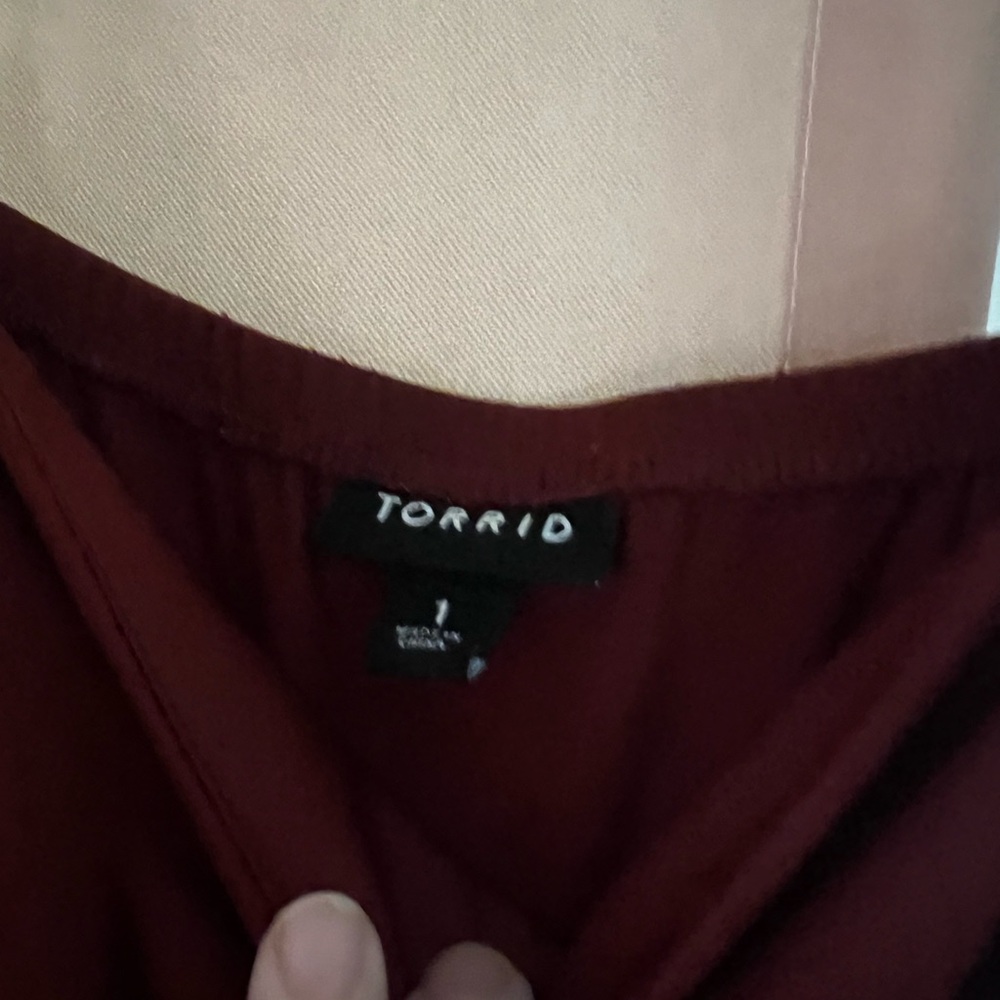 Torrid Studio Knit Tube Top Wide Leg Jumpsuit - Picture 5 of 5